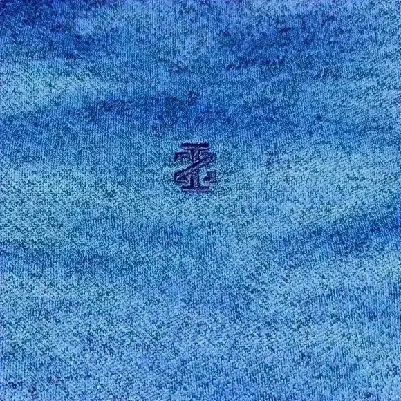 IZOD Blue Heathered Faux Sherpa Lined Lapel Quarter Zip Sweater Pullover, XXL - Picture 5 of 7